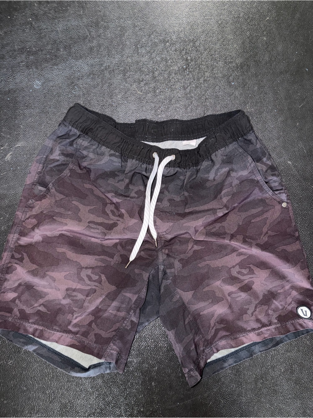 Vuori Men's Dark Purple Camo Shorts